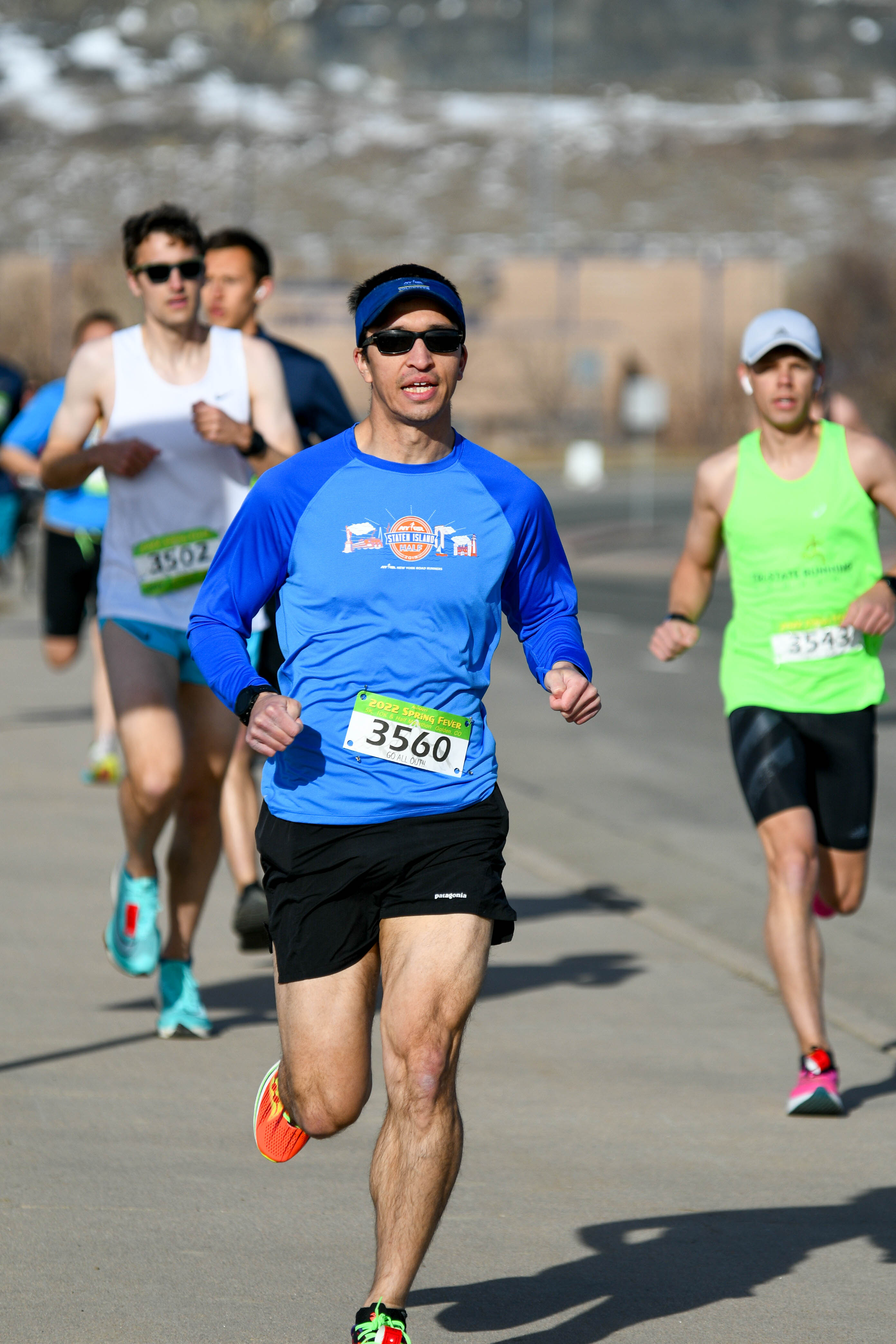 Me running at the half marathon.