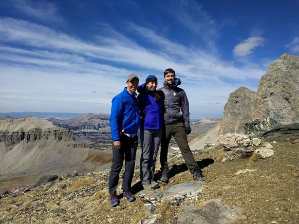 At the summit of Static Peak.